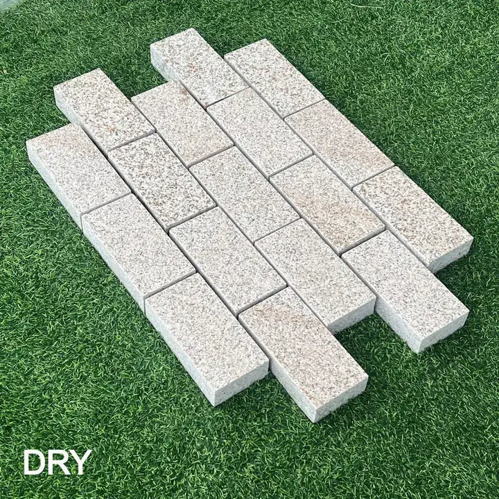 yellow gold granite setts sawn