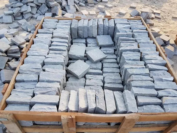 grey sandstone stone setts cobbles