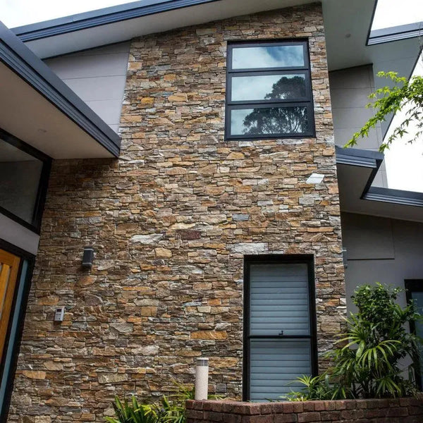 gold quarzt Z stone wall cladding