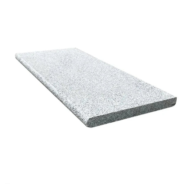 bullnose stone steps silver grey granite