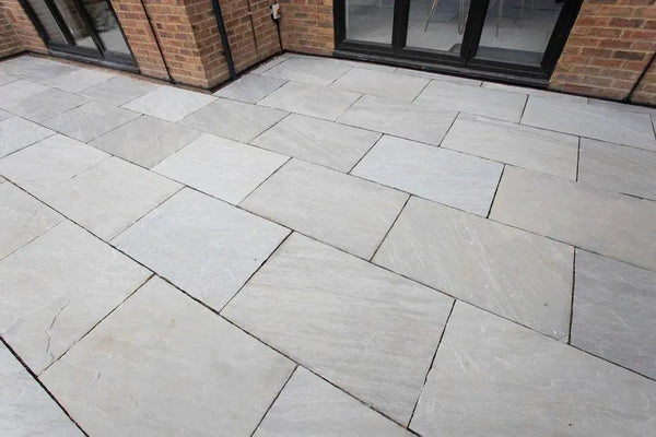 Kandla grey Indian sandstone paving