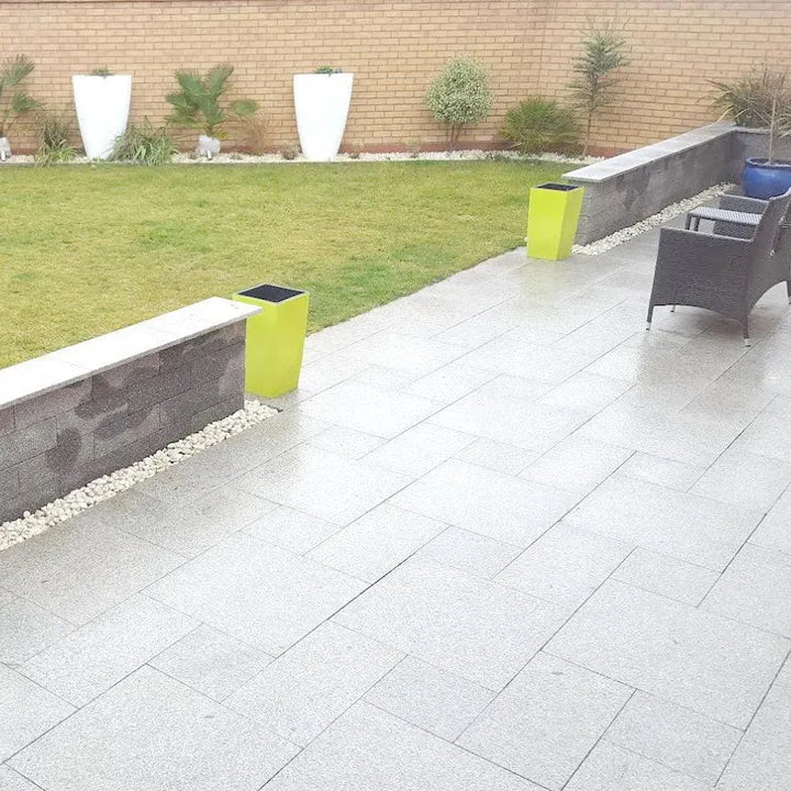granite paving silver grey